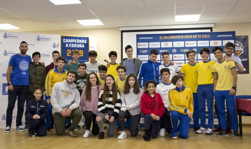 Presentación de la sexta edición de la Copa Colegial de A Coruña en el colegio Obradoiro
